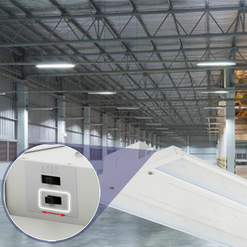 Yun Yi STOCK внутренний склад датчик движения 1-10 В, промышленный светодиодный линейный высокий светильник с регулируемой яркостью