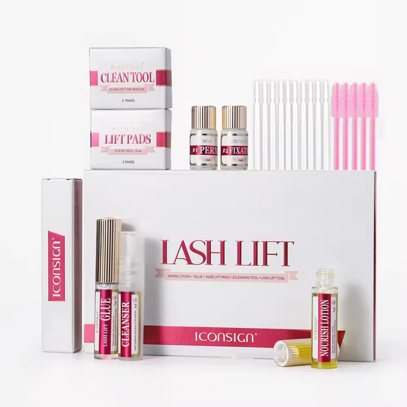 Lash Lift Iconsign Kit per il sollevamento delle ciglia Lash Lift Keratin Mascara nutriente 3-5 minuti Kit permanente per ciglia professionale veloce