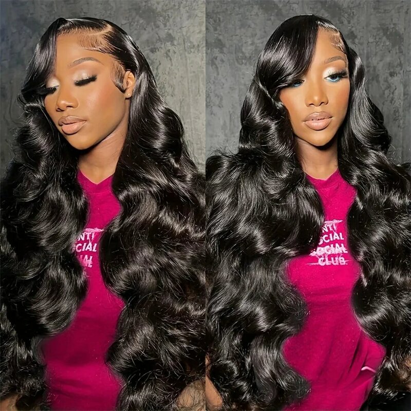 13x6 Lace Front Human Hair Wigs 30 34 Inch HD Lace Frontal Wig 13x4 Transparent Pre Plucked Body Wave Wigs For Women