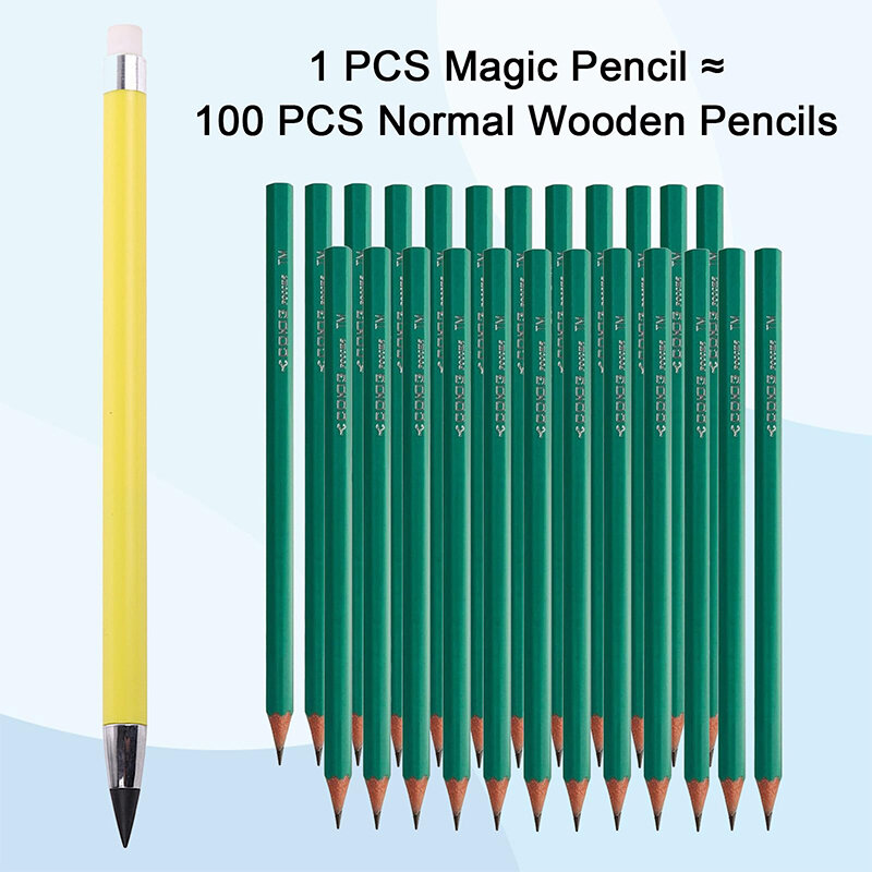 Infinity Pencil Inkless Pencil, 영원히 연필을 날카롭게 하지 않는 연필, 드로잉 학생용, 7 개