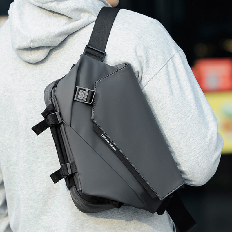 Большая вместительная сумка-мессенджер Chikage, модная трендовая сумка через плечо, индивидуальная Водонепроницаемая портативная нагрудная сумка унисекс