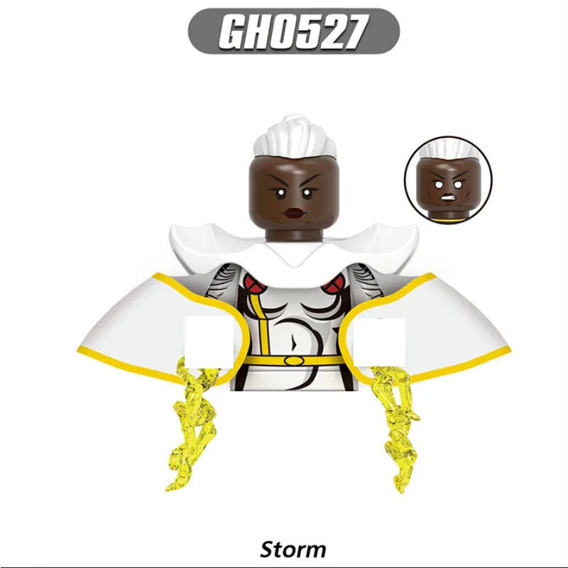 Строительный блок G0166, магнитный штормовой кирпич, мультяшный персонаж, обучающая игрушка, подарок на день рождения