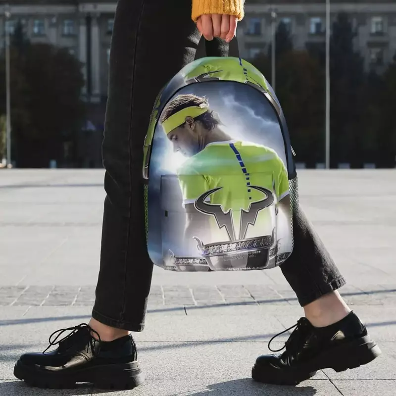 Art Rafael Nadal Backpacks Teenager Bookbag Cartoon Students School Bags Travel Rucksack Shoulder Bag Large Capacity