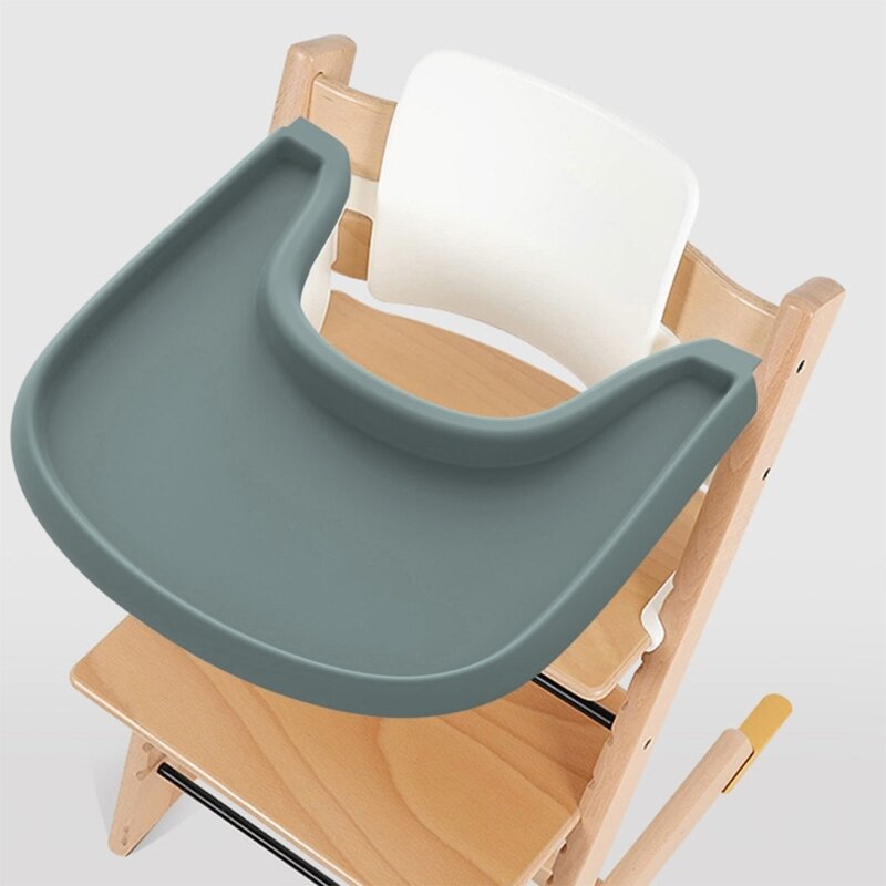 Antiderrapante Silicone Mat para Stokke cadeira alta, Alimentação Solution, Almofada protetora, Monochrome Mat, livre de problemas