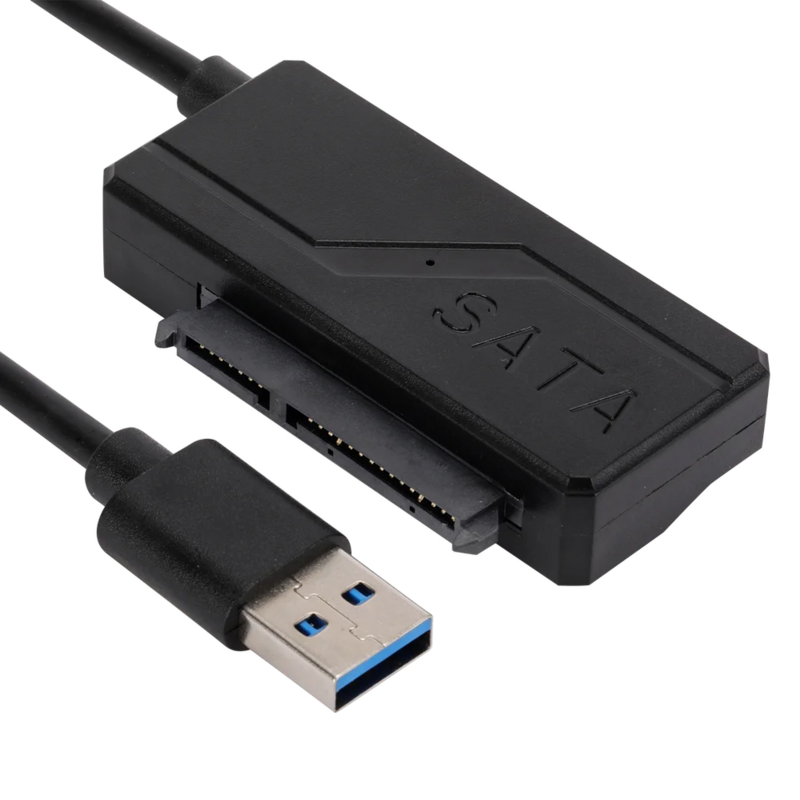 Sata para USB 3.0 cabo adaptador, 22 pinos suporte, 2.5 ", 3.5", HDD externo, SSD, disco rígido, conector do computador, apto para SATA 3