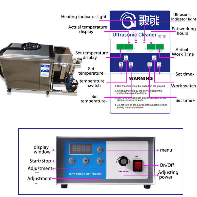 Industrial Ultrasonic Cleaner,Oil Filter System Circulation ultrasound Cleaning, MotherBoard Engine Mould Washing Machine