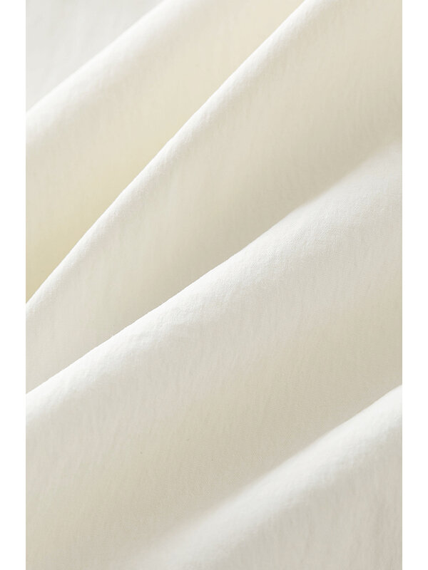 ZIQIAO-Falda plisada Irregular para mujer, prenda de longitud media, de diseño Simple, estilo nicho, para ir al trabajo, para verano, 2024