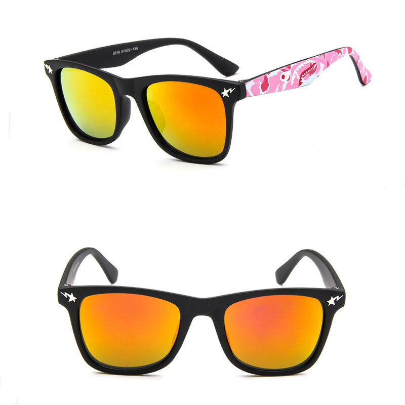 男の子と女の子のためのデザインのサングラス,カモフラージュパターンの子供用サングラス,UV400