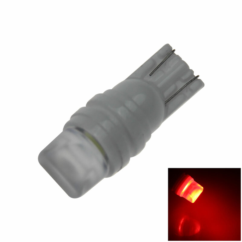 Bombilla de luz de estacionamiento T10 W5W, luz de cuña roja de cerámica, 2 emisores 5630 SMD LED 464 555 558 Z20435, 1 unidad