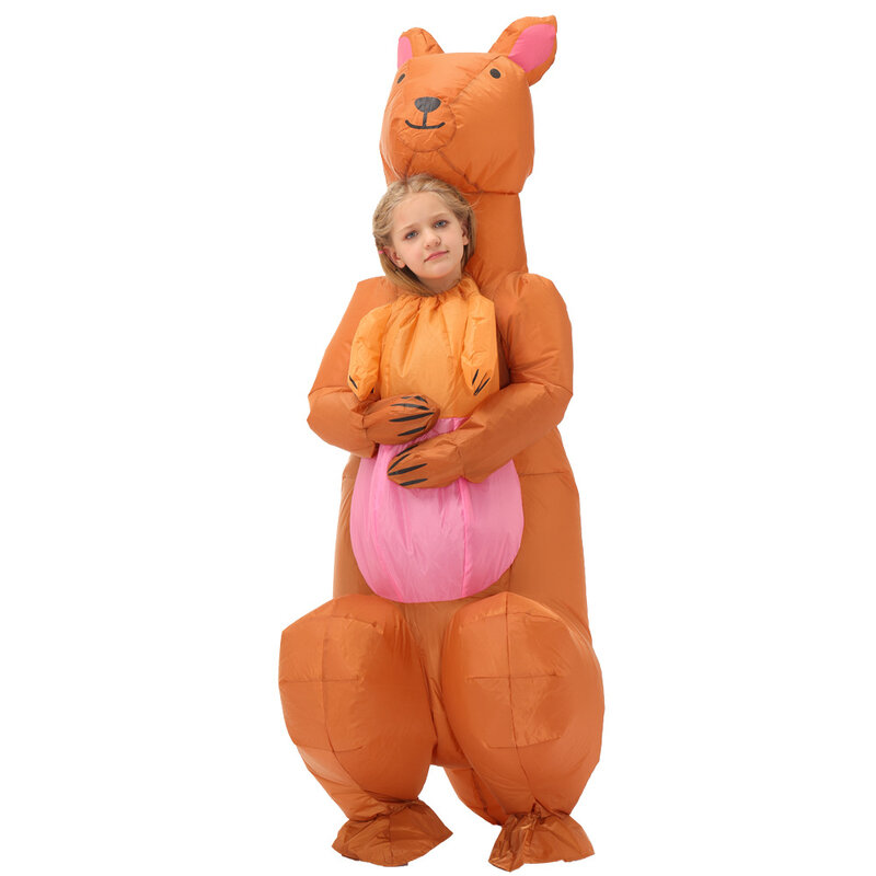 Simbk disfraz inflable de canguro para niños y adultos, decoraciones divertidas de animales para fiesta de cumpleaños y Navidad, Halloween