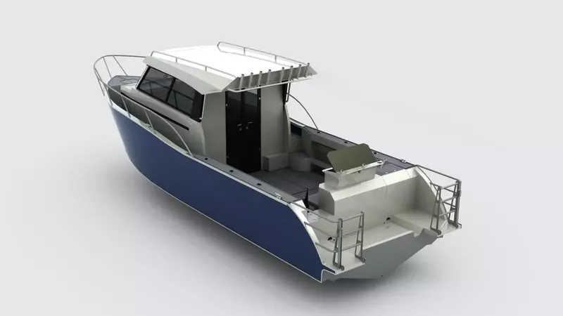 Kinocean série pesca barco, Hard Top alumínio, cabine de pesca luxuosa, 2022