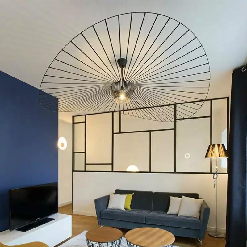 Nordic Chapéus Luzes pingente, Lâmpada de teto industrial, Modernos Luminárias Suspensas, Sala de estar, Restaurante