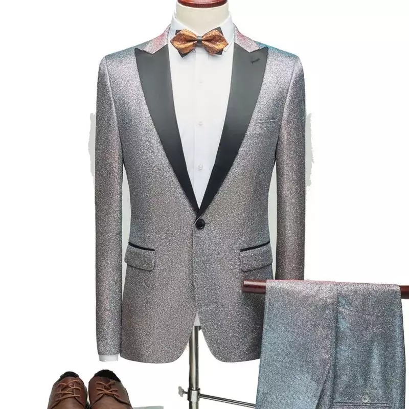 Traje de ante de alta gama para banquete, traje ajustado de estilo británico, xx458