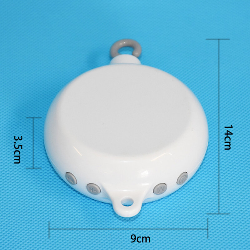 Staffa di rotazione a 360 gradi Design unico culla Mobile campana del letto giocattolo carillon a carica