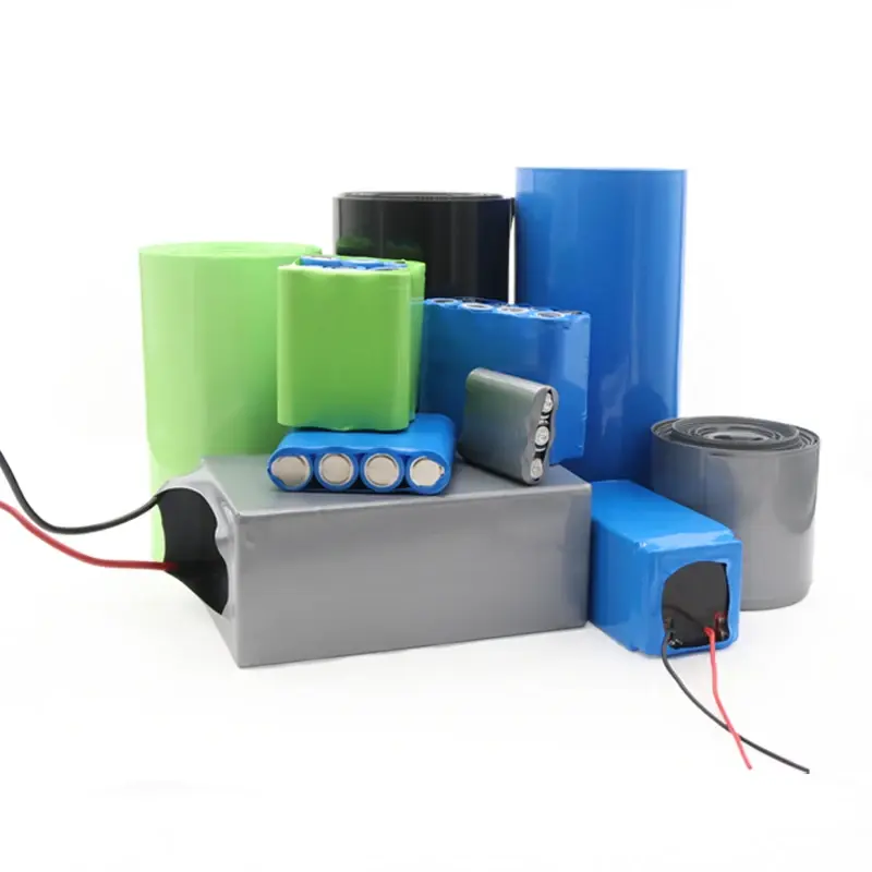 Paquete de tubos termorretráctiles de PVC para batería Lipo 18650, Protector de Cable de 300V, con película aislante de 17mm ~ 80mm de ancho