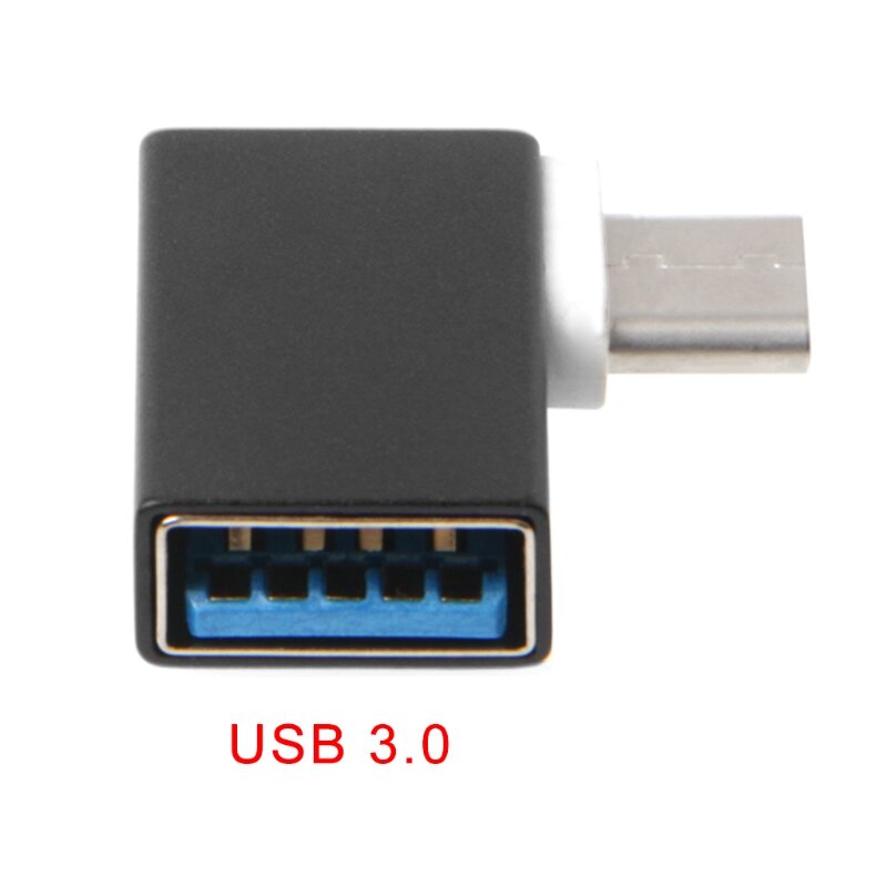 90 องศาประเภท C ถึง USB ข้อมูลหญิง OTG Converter สำหรับ Macbook โทรศัพท์ Android 51BE