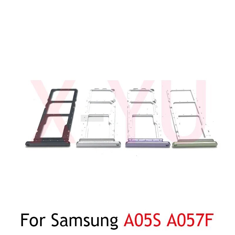 Dla Samsung Galaxy A05 A05S A055F A057F uchwyt na karty SIM gniazdo gniazdo z pojedynczym podwójnym czytnikiem