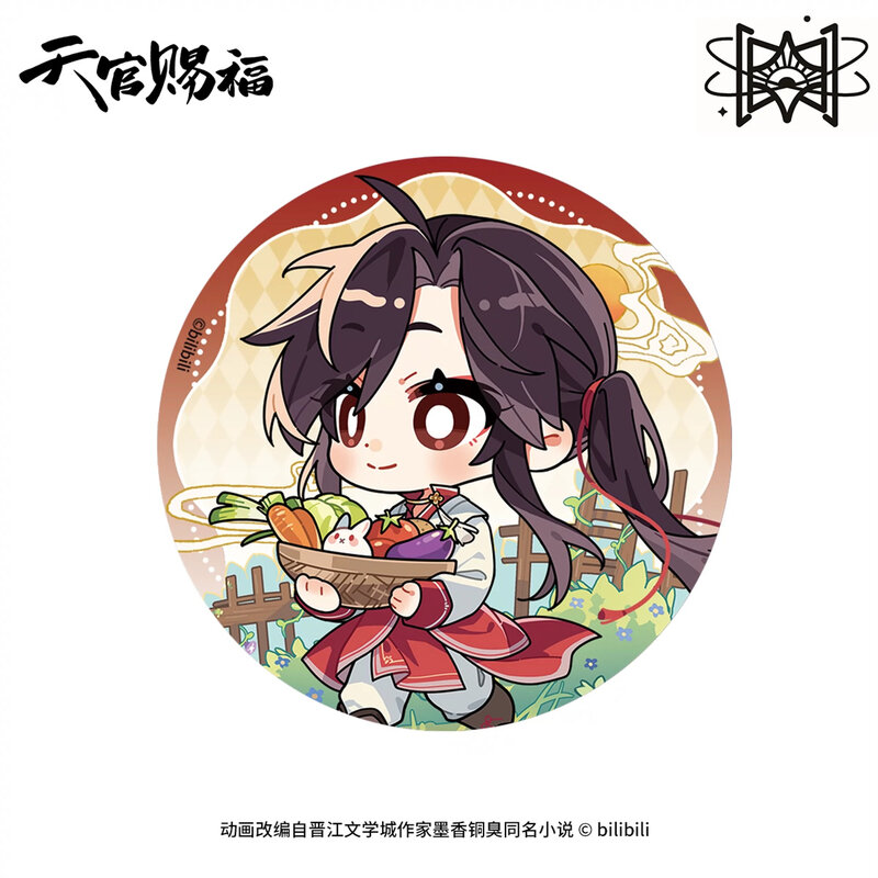 Ufficiale originale cielo ufficiale benedizione Anime Tian Guan Ci Fu TGCF Hua Cheng Xie Lian Manga tin Badge Pin Bajji NX Jun