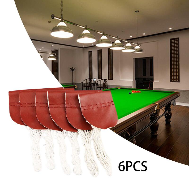 6x tavolo da biliardo tasca Snooker Balls Basket Drop Balls Pocket Snooker Pocket Net per luoghi di intrattenimento accessori per tavoli da biliardo