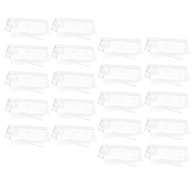 20pcs Clear Outer Vinyl Record Sleeves Covers Adhesive Plastic Record Protection Cover