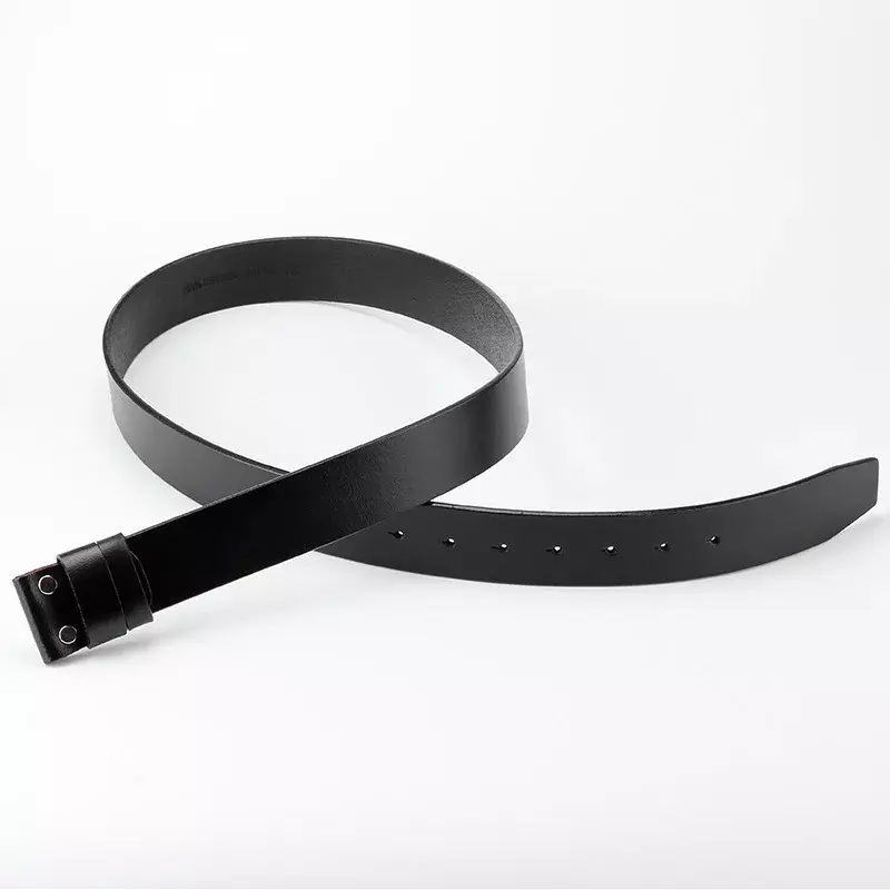 Cintura da uomo in vera pelle di vacchetta senza fibbia accessori per cintura fai da te 3.8cm