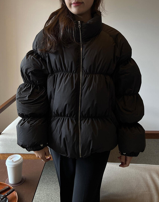 LSMR-abrigos de plumón de pato blanco para mujer, abrigo largo medio, invierno, 2022