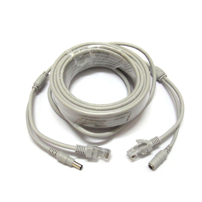 Hochwertiges rj45 12V DC Power Ethernet Verlängerung kabel Cat5/5e CCTV IP LAN Netzwerk 15m 10m für Poe IP Kamera NVR System