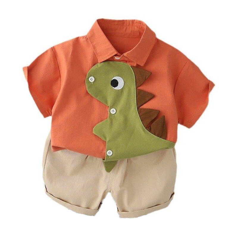 New Summer Baby Clothes Suit abbigliamento per bambini bambini ragazzi Casual Shirt Shorts 2 pz/set Costume sportivo per bambini tute per neonati