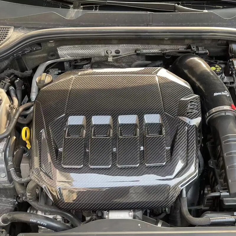 Suchy silnik golfowy 8 z włókna węglowego obudowa do VW Golf MK8 GTI Clubsport Audi S3 8Y 2021-2022 panele boczne nadwozia Panel silnika błotnika