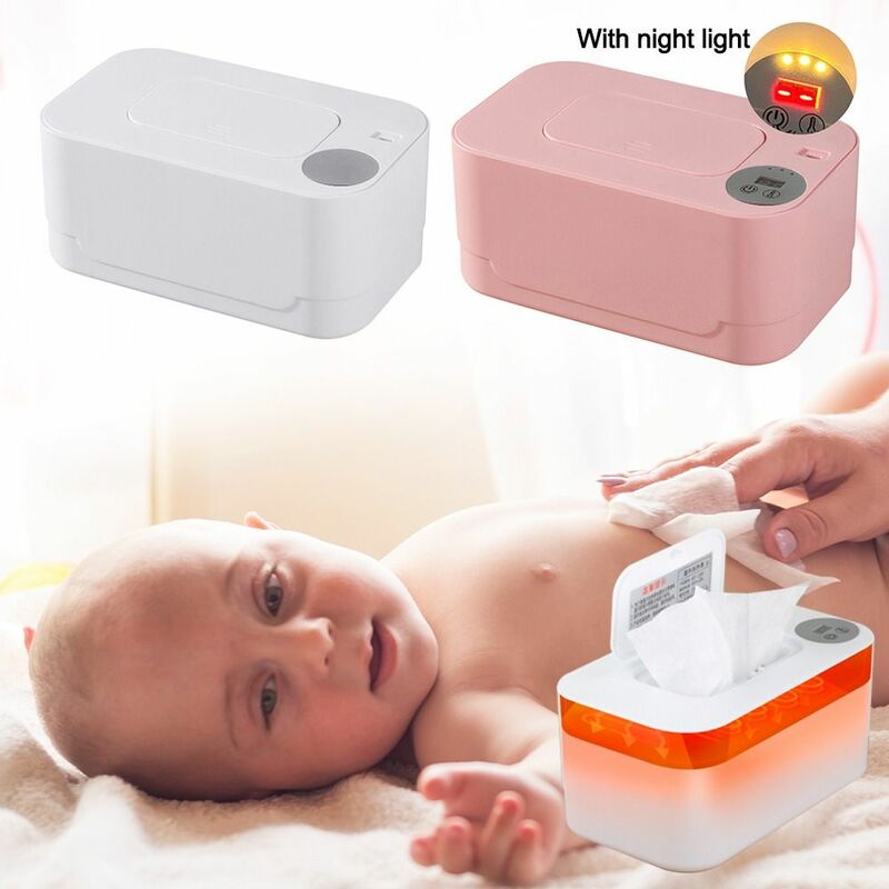 جهاز تدفئة الطفل المقاوم للخدش مع درجة حرارة منظم الحرارة ، موزع مناديل مبللة ، دافئ للحفاظ على مناديل دافئة ، USB
