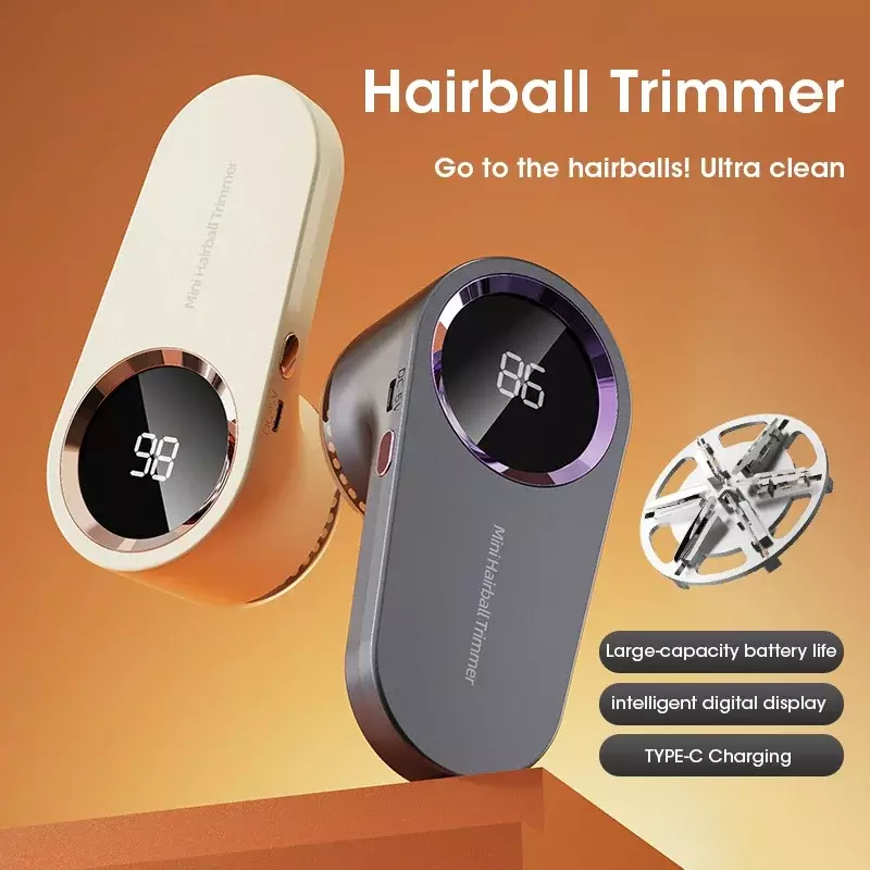 Removedor de pelusas para ropa, recortador de bolas de pelo eléctrico inteligente con pantalla Digital LED, Pellet de carga USB, elimina la pelusa de la ropa