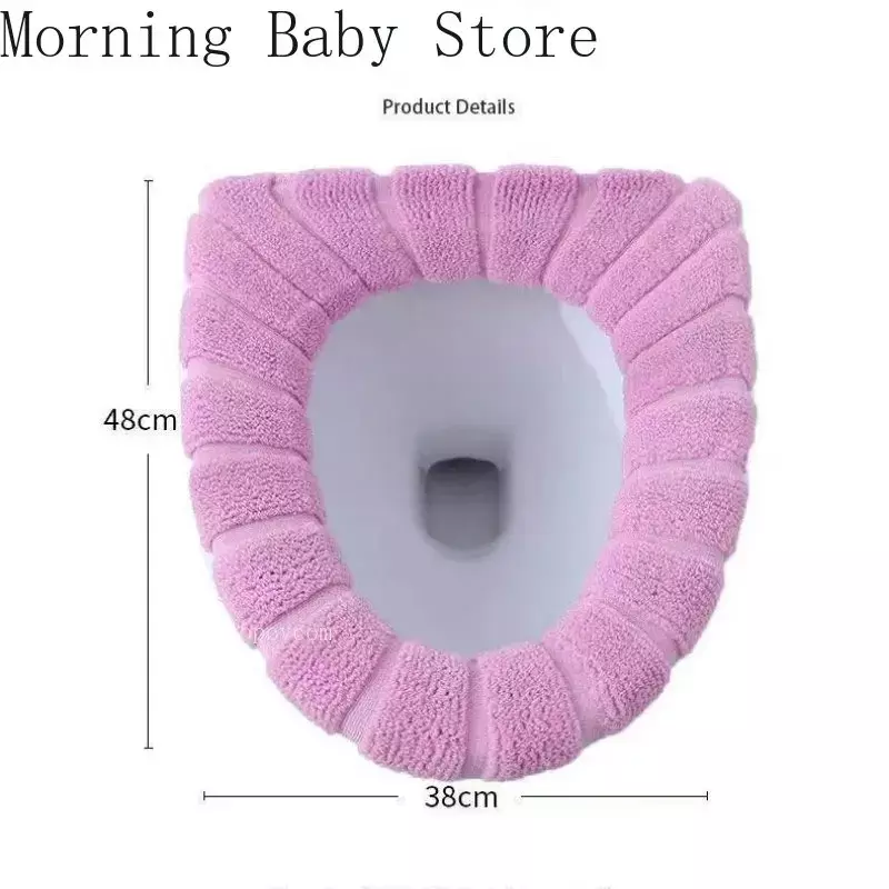 Coprisedile wc universale con motivo a zucca caldo lavabile per maglieria O-shape Closestool Mat accessori per vasino per bambini