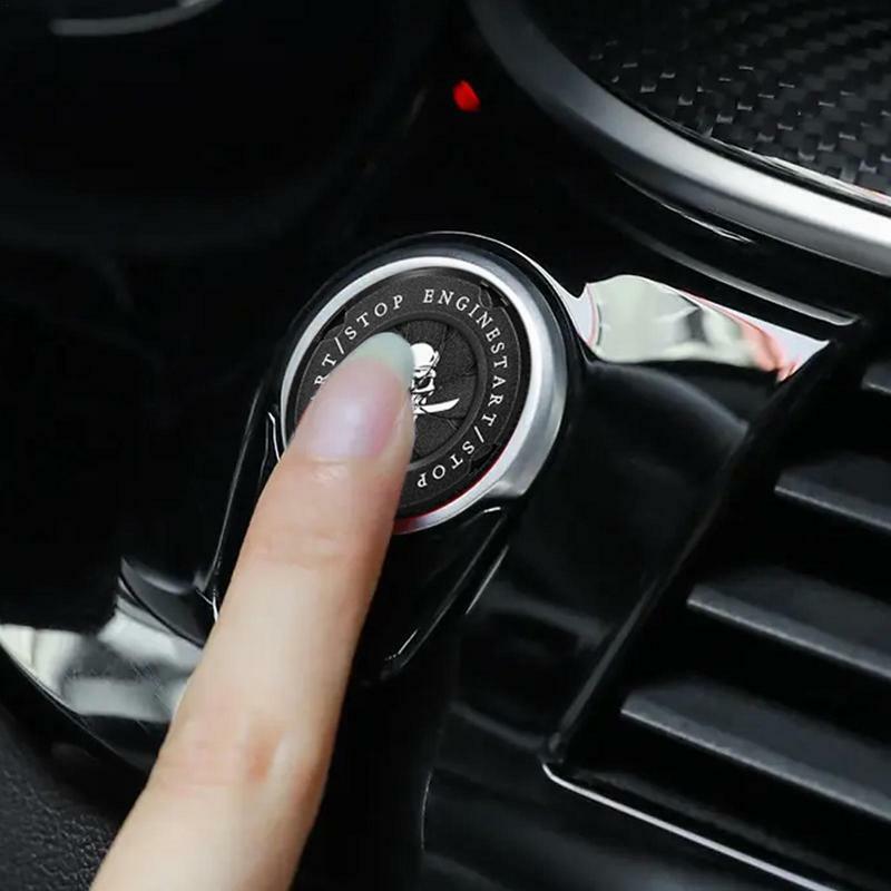 Alloy One-touch Start Button Cover | Car Engine Start Button Cover | Professional Protection Auto DIY Car Decoration