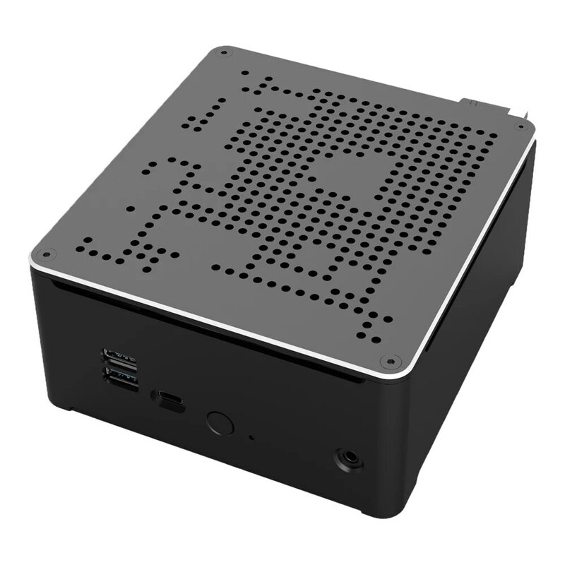 TOPTON-Mini PC para juegos, ordenador de escritorio de décima generación, Nuc Xeon W-10885M i7 10870H, 2 LAN, Windows 11/10, 2 x DDR4, 2 x NVME, 4K, DP, HDMI2.0