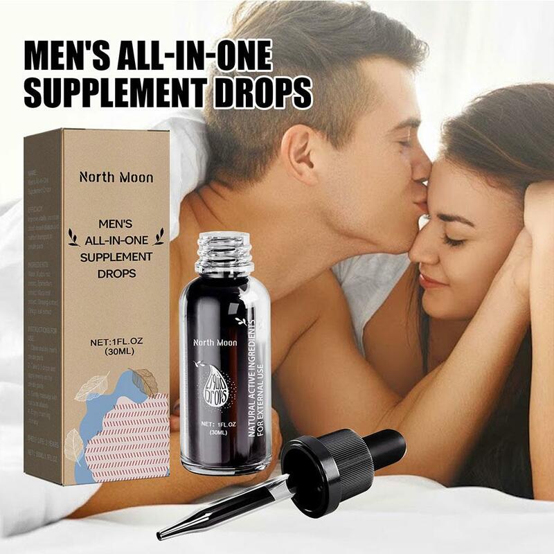30ml Men's All-In-One Supplement Drops Strong Men Increase Sensitivity Stamina Boosting Enhance Self-Confidence Essence Sex T2P3
