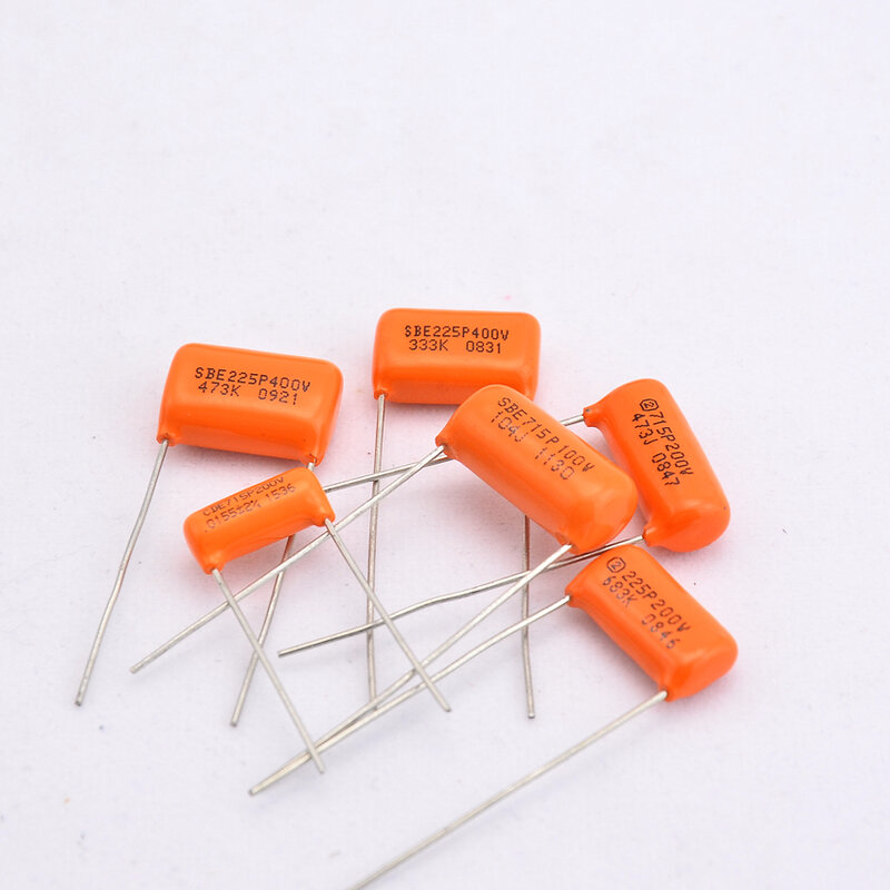 Oranje Tone Condensator Sbe/Cde 0.0155Uf/0.047Uf/0.022Uf/0.068Uf/0.033Uf/0.1Uf Voor Elektrische Gitaar Bas Cap