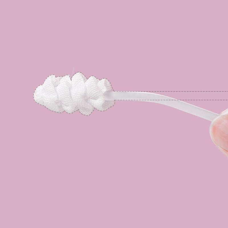 30 Buah Pembersih Lidah Bayi Portabel Stik Pembersih Mulut Bayi Sikat Gigi Kasa Lembut Bayi Sekali Pakai Pembersih Mulut QX2D