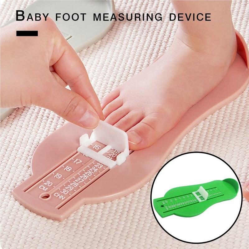 Regla de medición de pies de bebé, calibrador de ajuste de tamaño de zapatos para niños pequeños, herramienta de medición ajustable