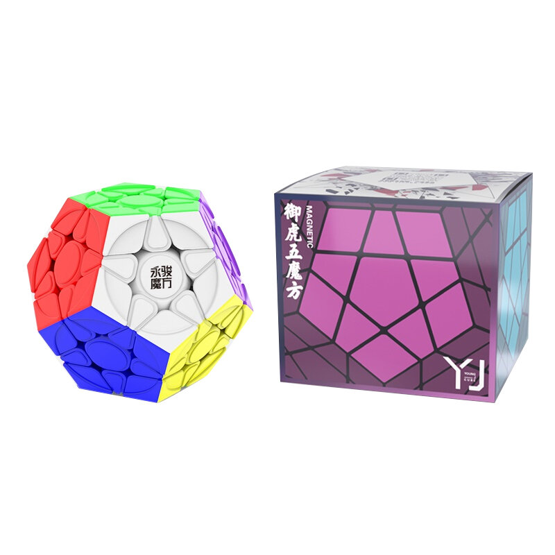 YJ Yuhu Megaminx  V2 M Magnetic Magic Speed Cube Stickerless Professional Fidget Toys Yongjun Yuhu V2M Cubo Magico Puzzle