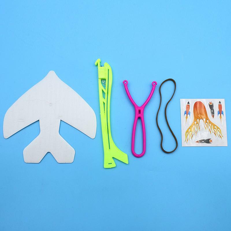 Planeador de avión con luz LED, tirachinas, forma de avión, lanzador manual, decoraciones de recuerdo de fiesta, regalo de cumpleaños para niños