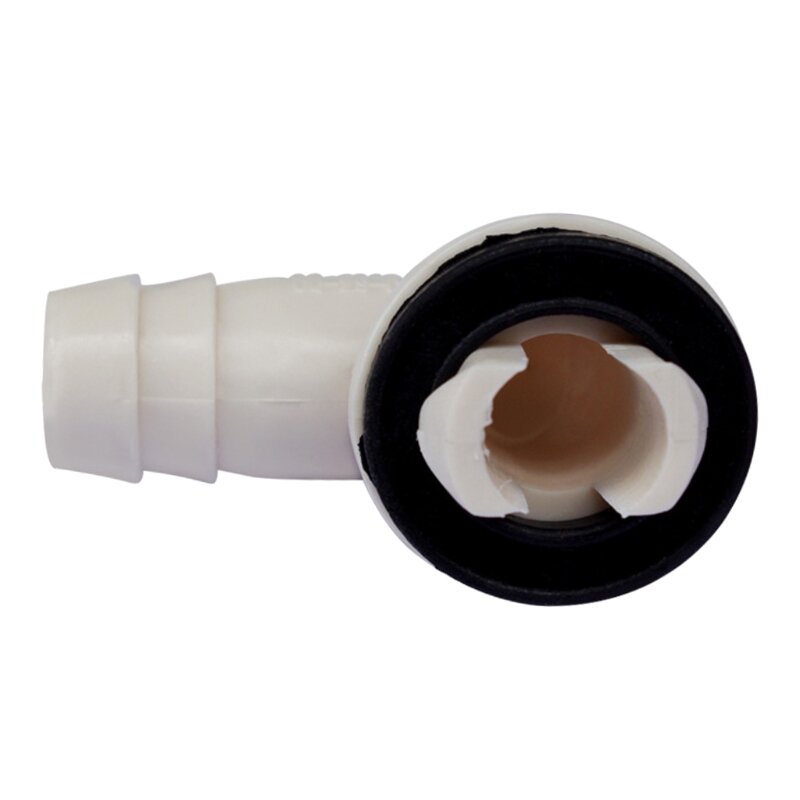 CPDD For Air Conditioner System Drain Hose Connector Elbow 15mm/0.59in w/ Rubber Ring No Leaking Higher Tightness