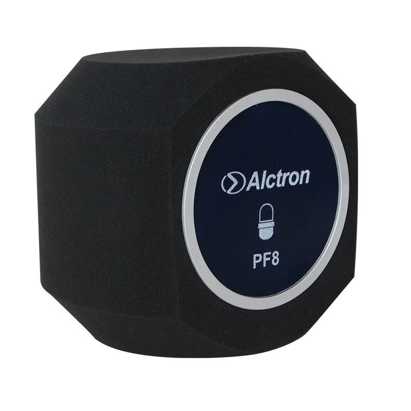 Alctron PF8 Static iler Microphone Wind Screen, Réduction du bruit, Accessoires pour la production de musique personnelle, Live Webcast