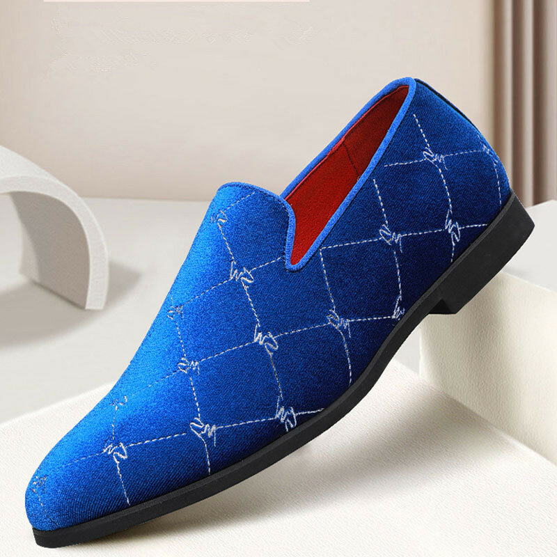 حذاء جلد أوكسفورد رسمي للرجال ، حذاء بدون كعب على الموضة الإيطالية ، مقاس كبير