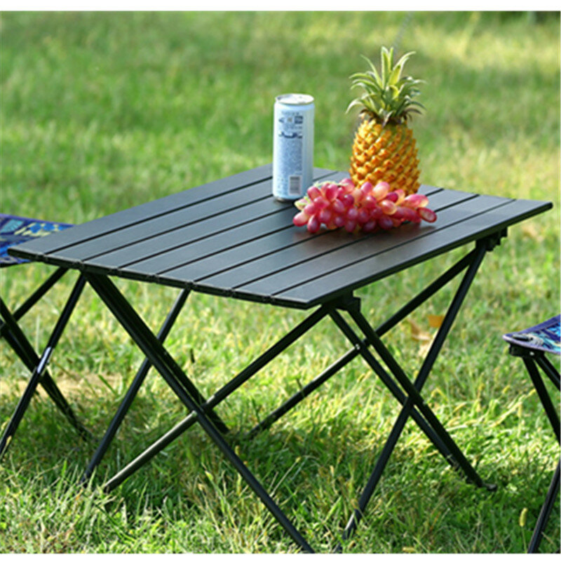 Portable Outdoor Folding Camping Table Aluminum Alloy Camping Picnic Convenient to Carry Resistant to Rust For Garden Party BBQ