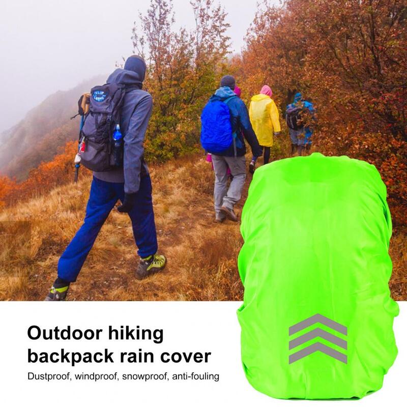 Capa reflexiva impermeável mochila, Capa de chuva com protetor de visibilidade noturna à prova de UV, Resistente ao desgaste para exterior