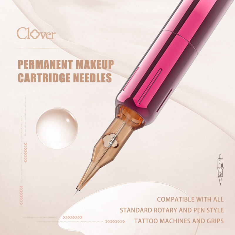 POPU Tattoo Cartridge Needles Round Liner Professional PMU SMP Needles Cartridges  Safety Membrane for Tattoo Rotary Machine Pen