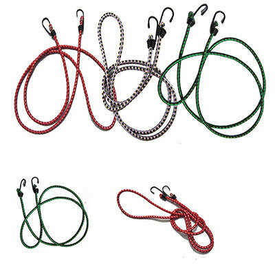 1 STRETCH ELASTIC BUNGEE CORDS HOOKS BIKES ROPE TIE LUGGAGE CAR STRAP ROOF RACK