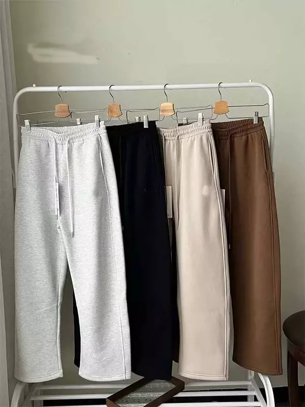 Pantalones de chándal deportivos para mujer, Pantalones rectos sueltos, otoño e invierno, 22 L, nuevo