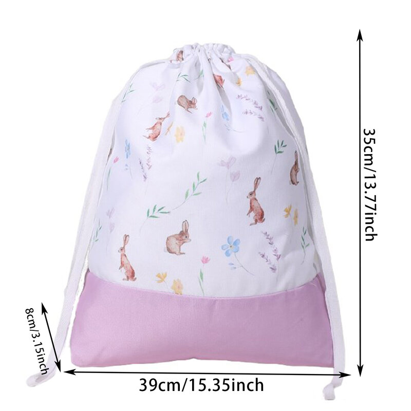 Easter Candy Bag Super Soft Bunny Design Decorative Easter Rabbit Candy Storage Bag Gift Pouch Home Decoration