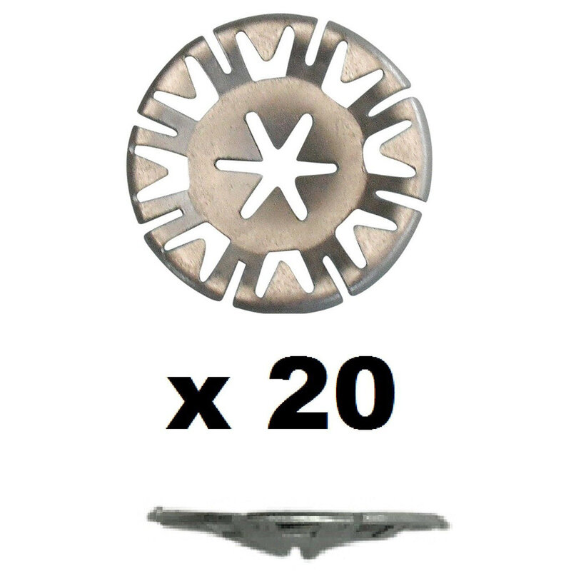 Auto Befestigungs clip Universal Waschmaschine 20 teile/satz Feder Unterlage Zubehör Auspuff Wärme Metall N90-796-501 Push-on